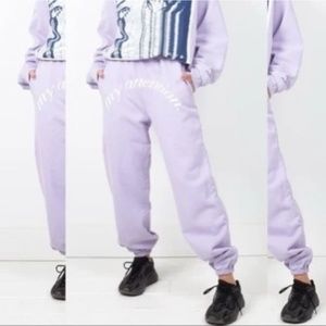 BOYS LIE ATTENTION LAVENDER SWEATPANTS
